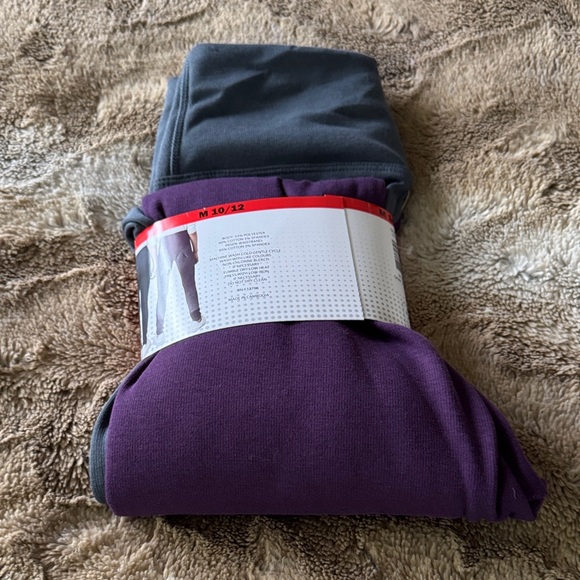 🧘♀️ Tuff Athletics Fleece Lined Leggings – 2-Pack | Size M (10/12) | NWT - Picture 2 of 2